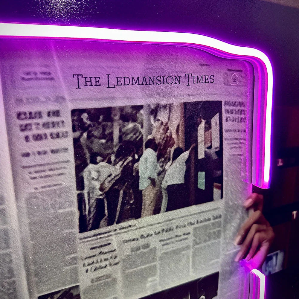 LEDMansion Times | Led Wall Art-1
